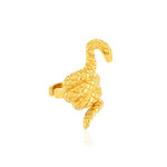 Clip d'oreille earcuff plaqué or jaune, motif serpent vendu à l'unité - vue 1