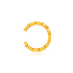 Clip d'oreille earcuff plaqué or jaune, style chainage vendu à l'unité. - vue 1