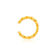 Clip d'oreille earcuff plaqué or jaune, style chainage vendu à l'unité.