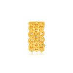 Clip d'oreille earcuff plaqué or jaune, style chainage vendu à l'unité. - vue 2