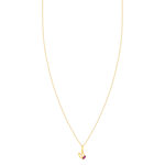 Collier or 375 jaune rubis 45cm avec anneau de raccourcissement à 42cm - vue 2