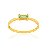 Bague or 375 jaune péridot - vue 1