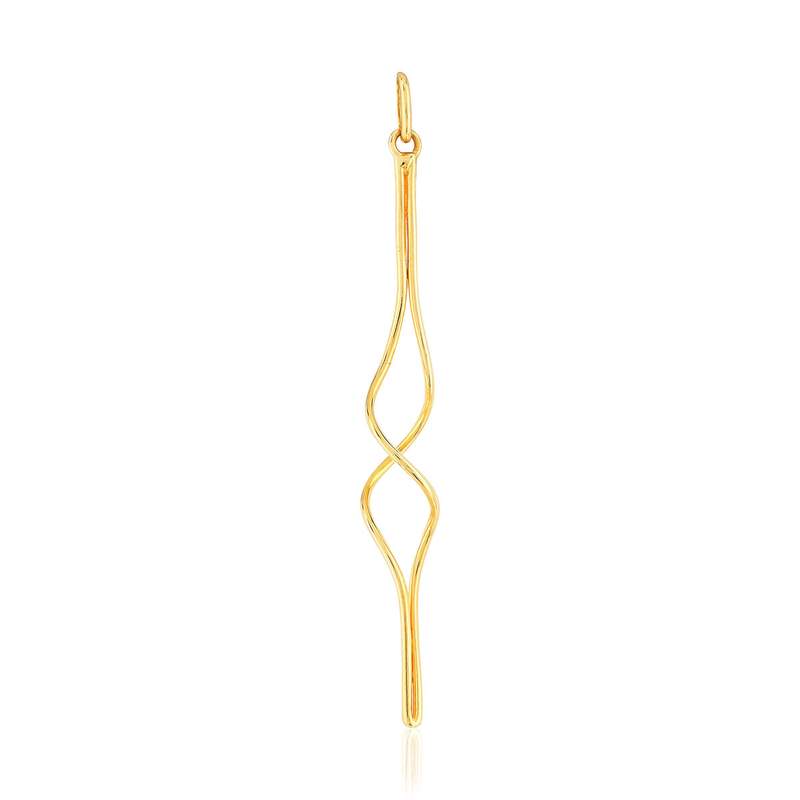 Pendentif or 375 jaune - vue 1
