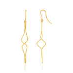 Boucles d'oreille or 375 jaune - vue 1
