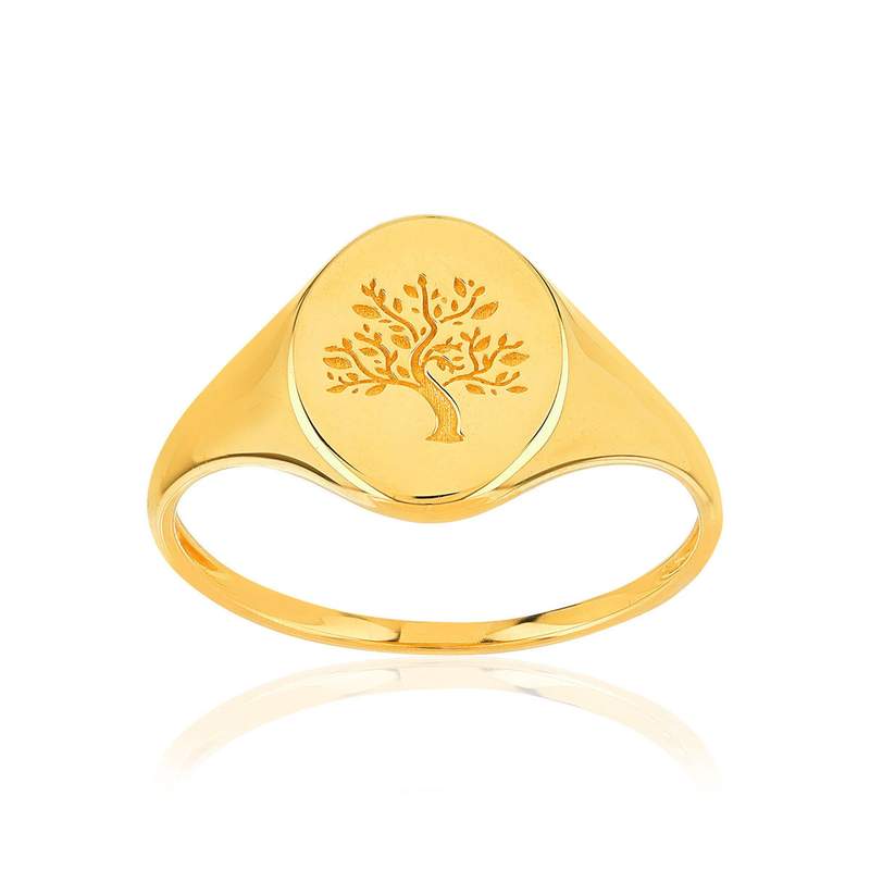 Bague or 375 jaune - vue 1