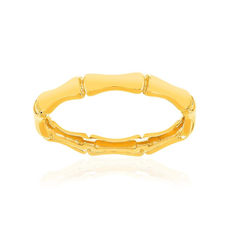 Bague plaqué or jaune - vue 1
