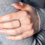 Bague argent - vue porté 1