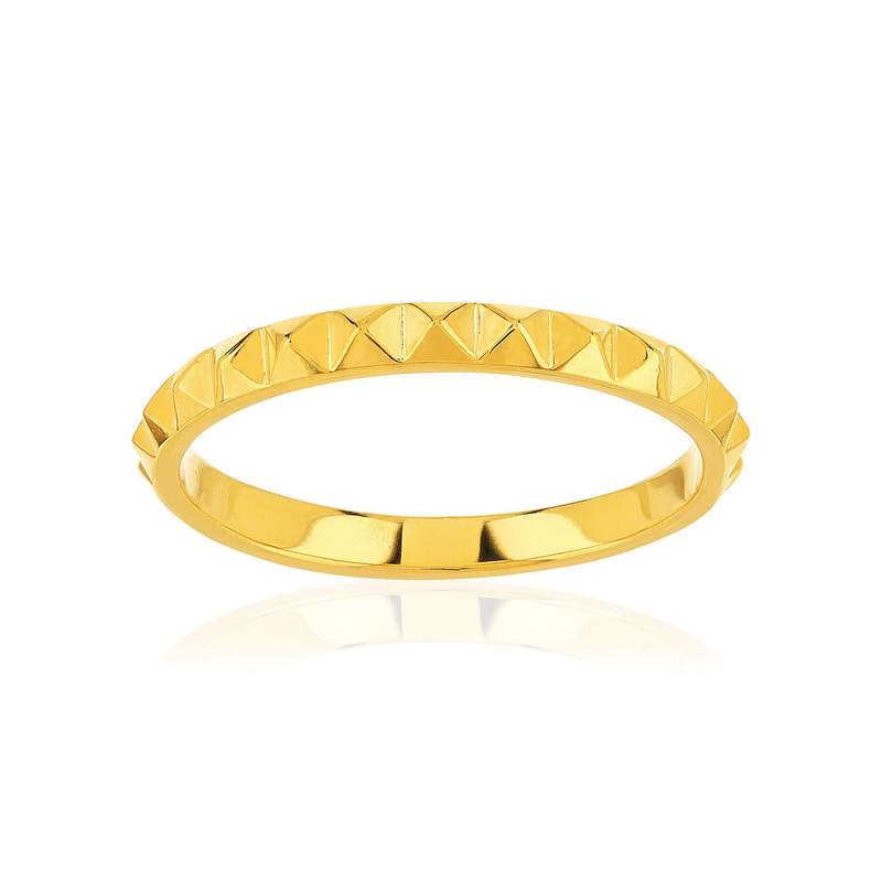 Bague plaqué or jaune - vue 1