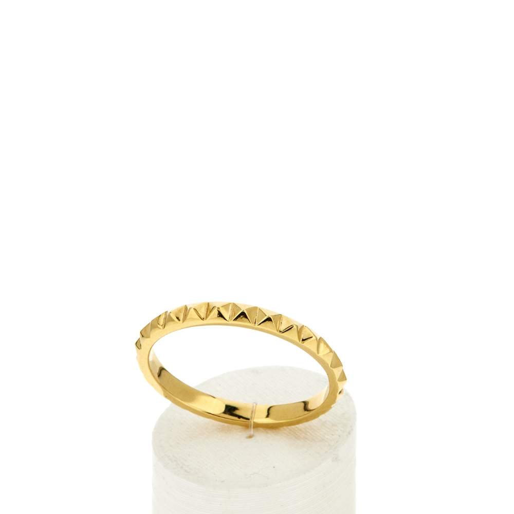 Bague plaqué or jaune - vue 2