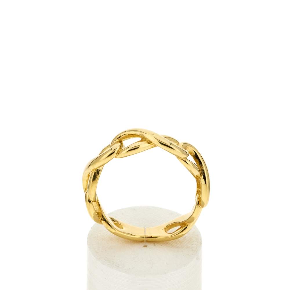 Bague plaqué or jaune - vue 1