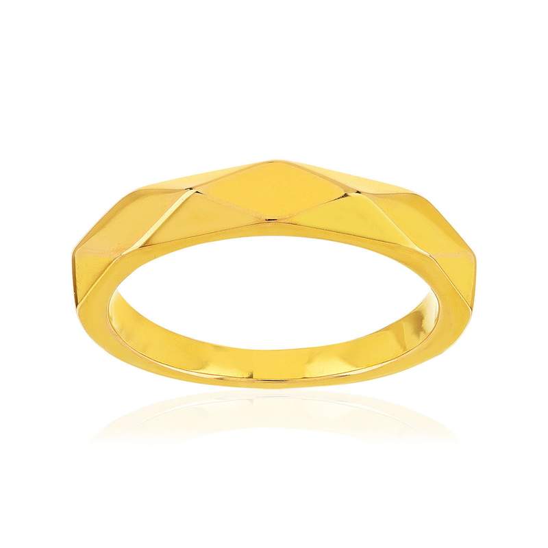 Bague plaqué or jaune - vue 1