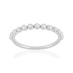 Bague argent zirconias - vue 1