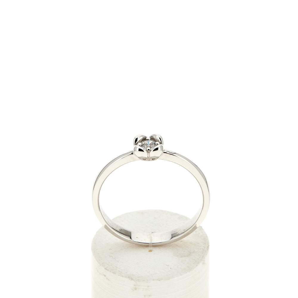 Bague argent zirconias - vue 1