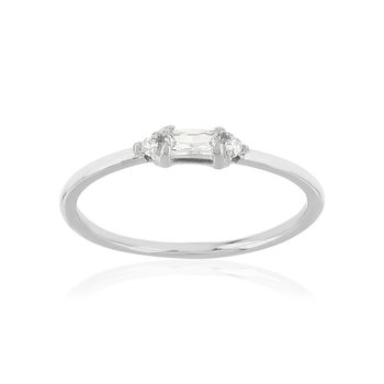 Bague argent 925 zirconias