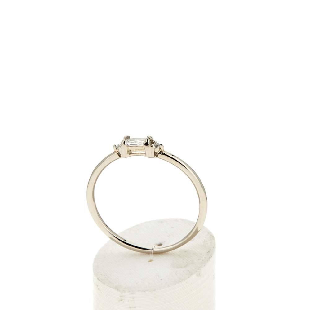 Bague argent 925 zirconias - vue 2