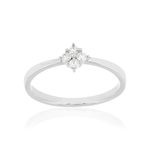 Bague argent zirconias - vue 1