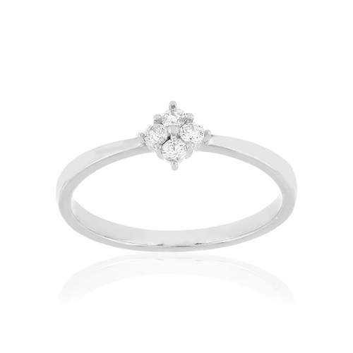 Bague argent zirconias