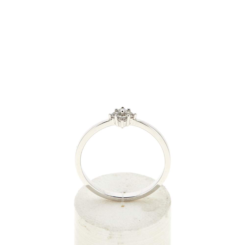 Bague argent zirconias - vue 1