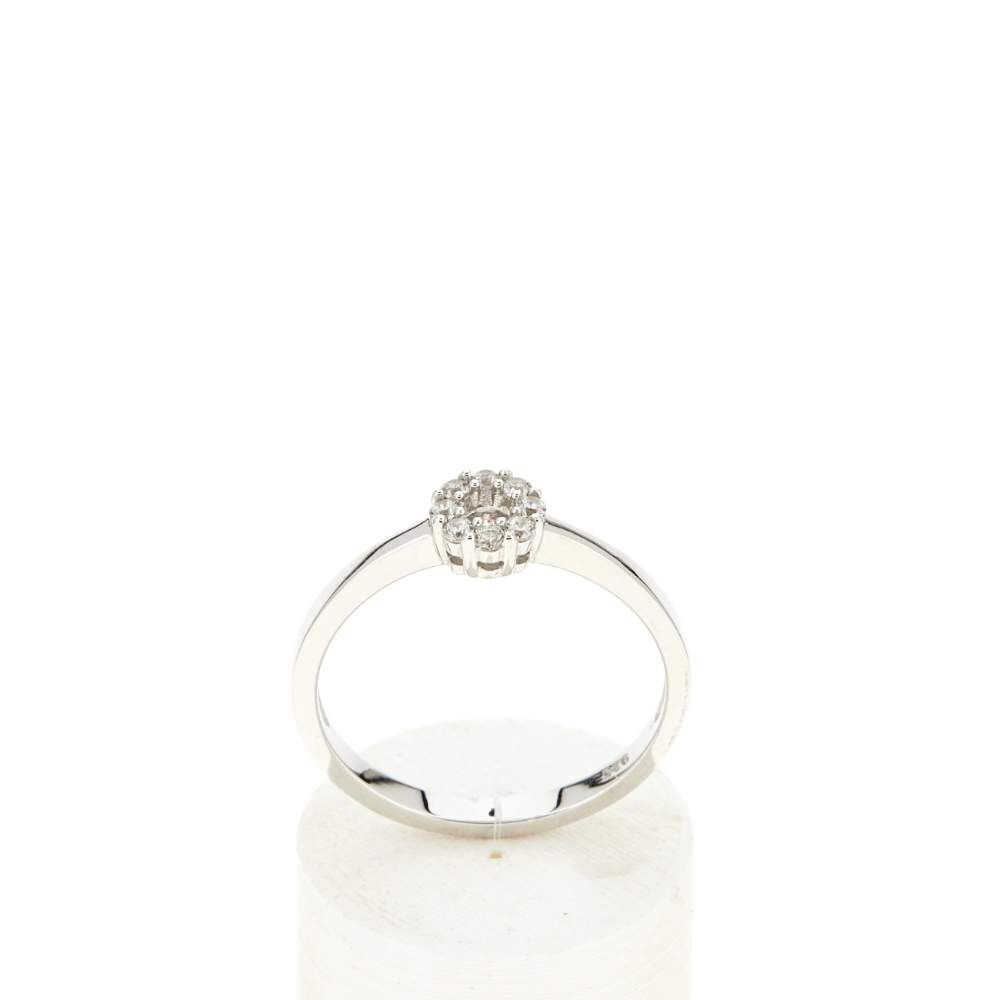 Bague argent zirconias - vue 1