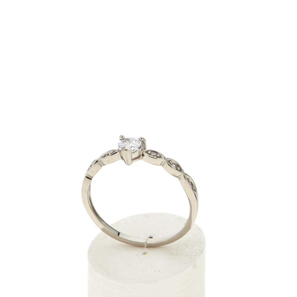 Bague argent zirconias - vue 2