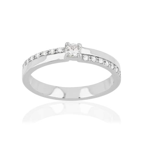 Bague argent 925 zirconias