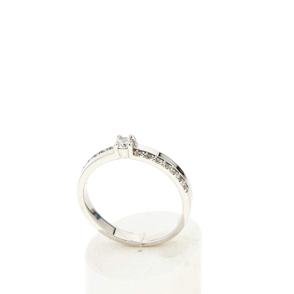 Bague argent 925 zirconias - vue 2