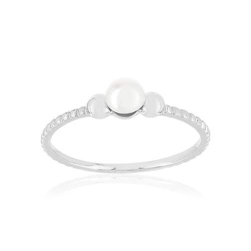 Bague argent perle
