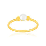Bague plaqué or jaune perle - vue 1