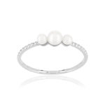 Bague argent perle de culture de chines - vue 1