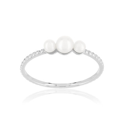 Bague argent perle de culture de chines