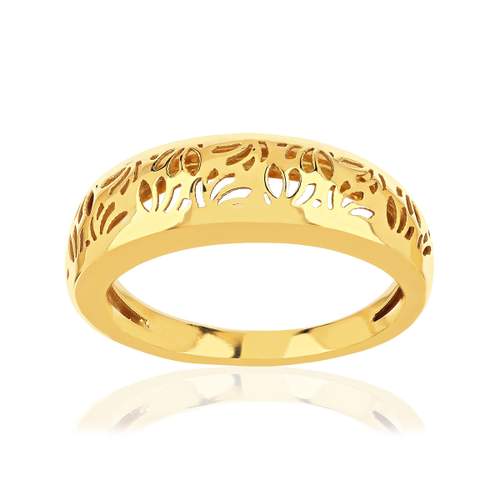 Bague or 375 jaune