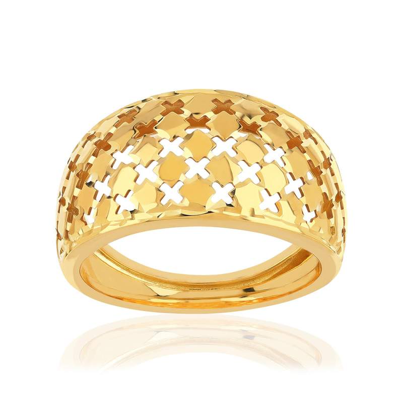 Bague or 375 jaune - vue 1