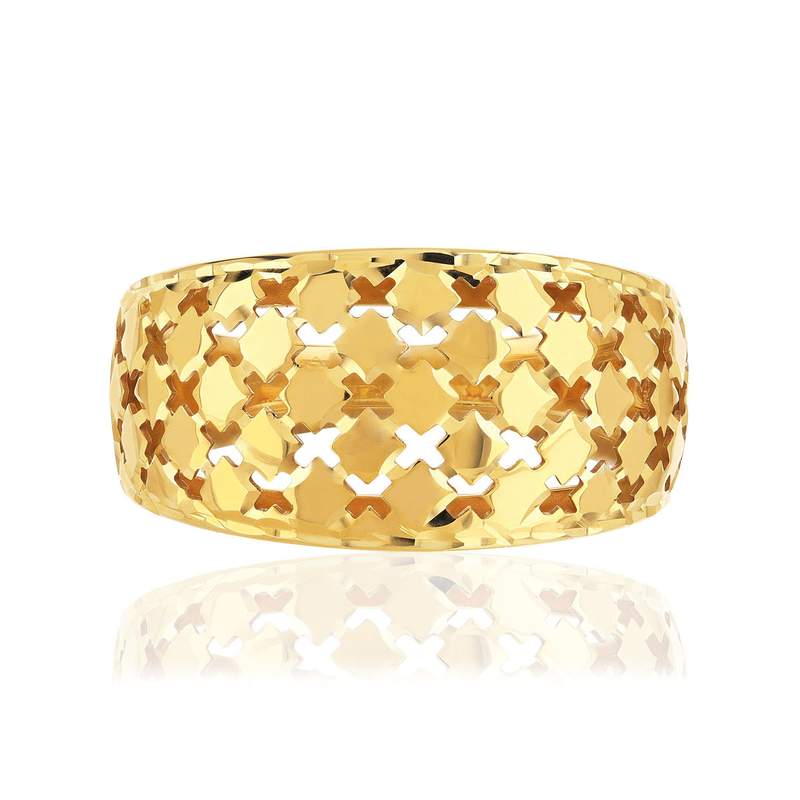 Bague or 375 jaune - vue 3