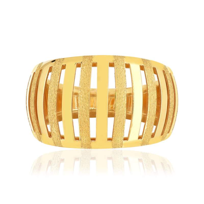 Bague or 375 jaune - vue 3