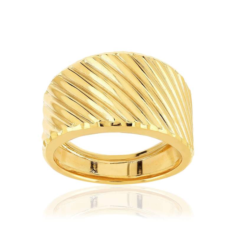 Bague or 375 jaune - vue 1