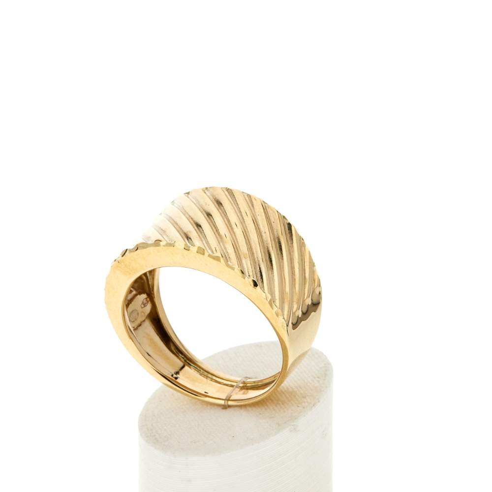 Bague or 375 jaune - vue 3