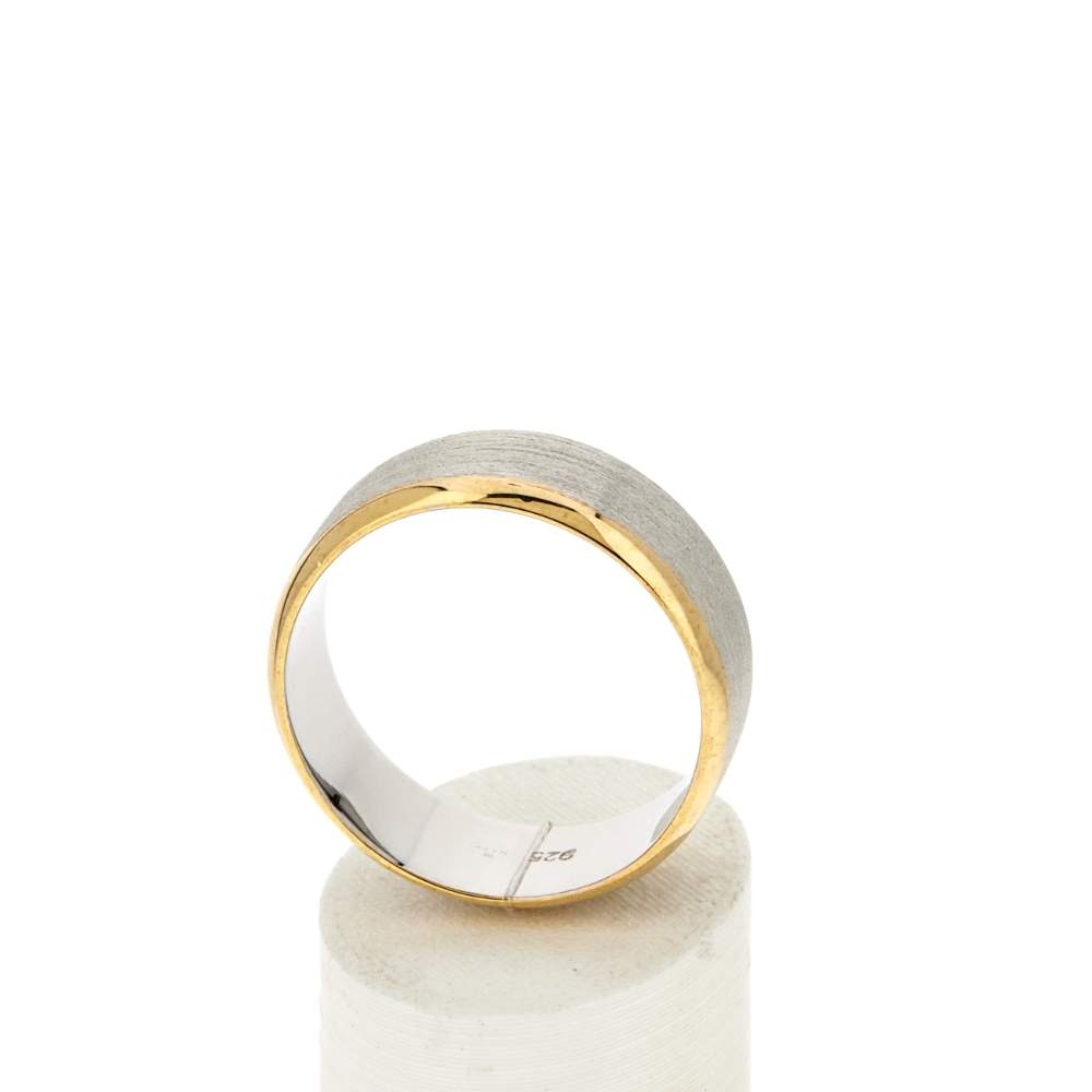 Bague argent 925 2 tons - vue 2