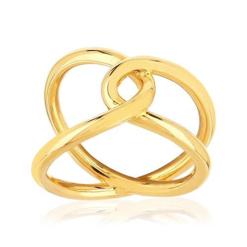Yellow gold-plated ring