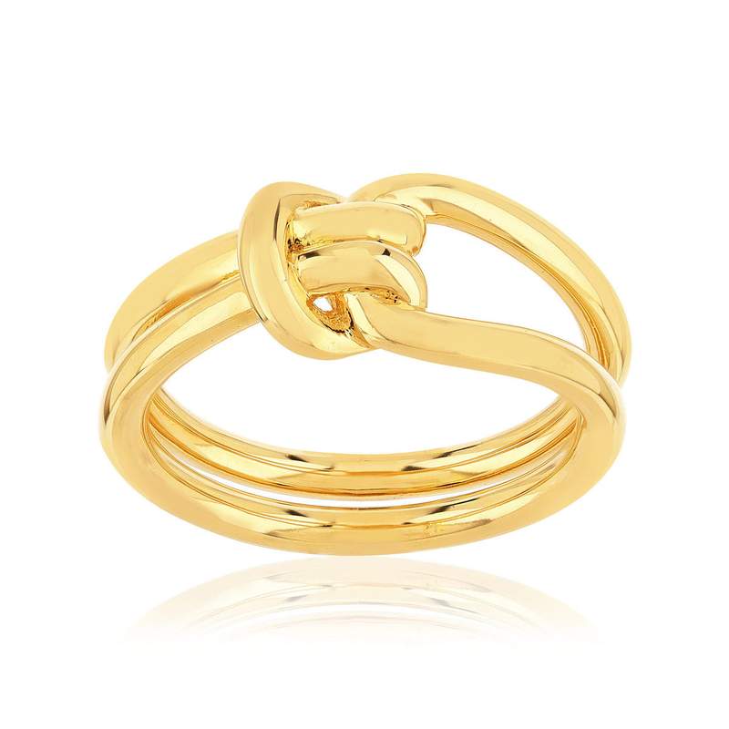 Bague plaqué or jaune - vue 1