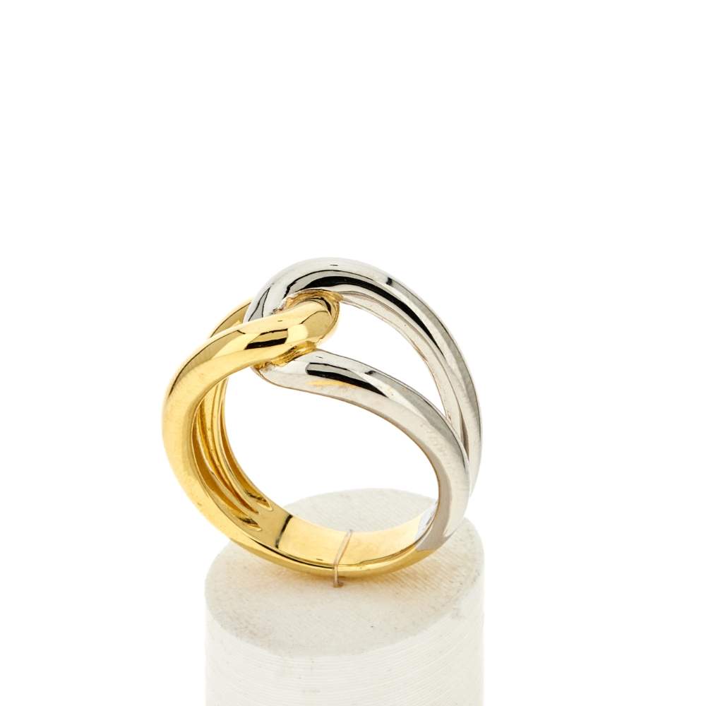 Bague plaqué or jaune 2 tons - vue 2