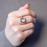 Yellow gold-plated ring - view worn 1