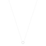 Witte 375 gouden ketting van 45 cm met verkortingsring tot 42 cm - afbeelding 2