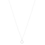 Collier or 375 blanc diamants - vue 2