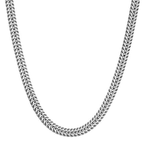 Collier argent 925 maille palmier 50cm