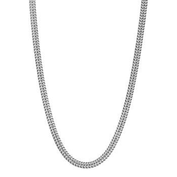 Collier argent 925 maille palmier 50cm