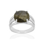 Bague argent 925 labradorite - vue 1