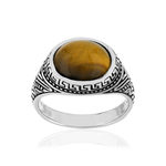 Bague argent 925 oeil de tigres - vue 1