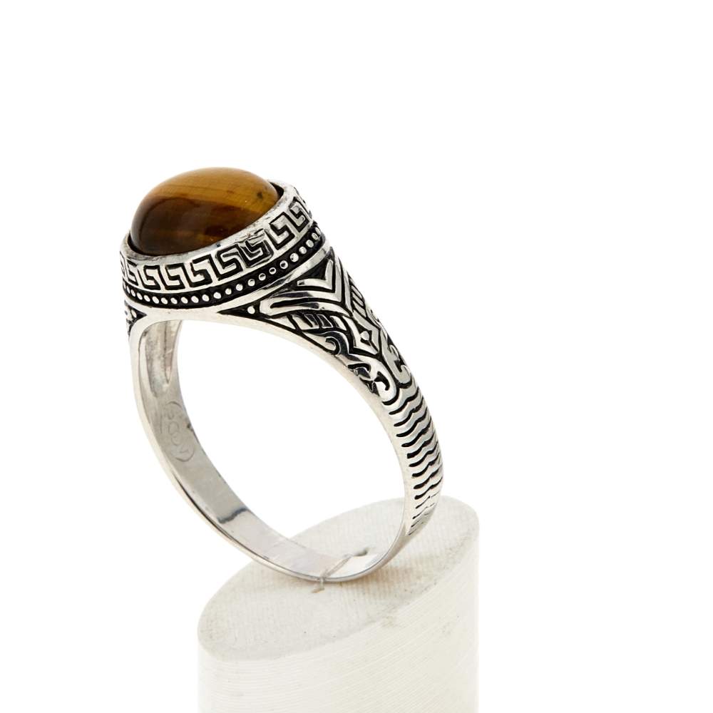 Bague argent 925 oeil de tigres - vue 4