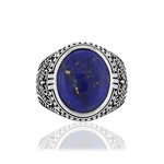 Bague argent 925 lapis lazulis - vue 3