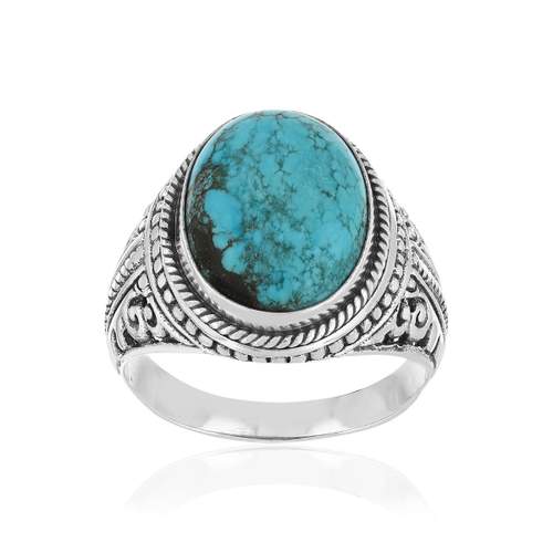 Bague argent 925 turquoises